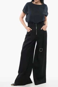 Pantaloni Palazzo in Lana con Zip></noscript>The Attico Sale