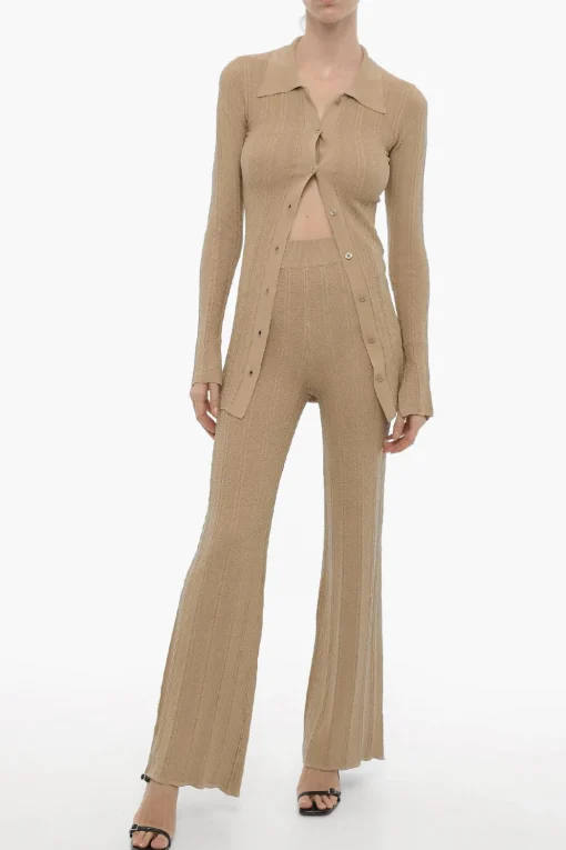 Pantaloni Palazzo in Lurex>Remain Outlet