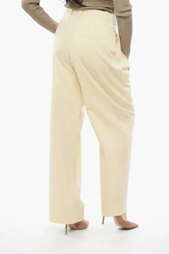 Pantaloni Palazzo in Misto Seta>Bottega Veneta Sale