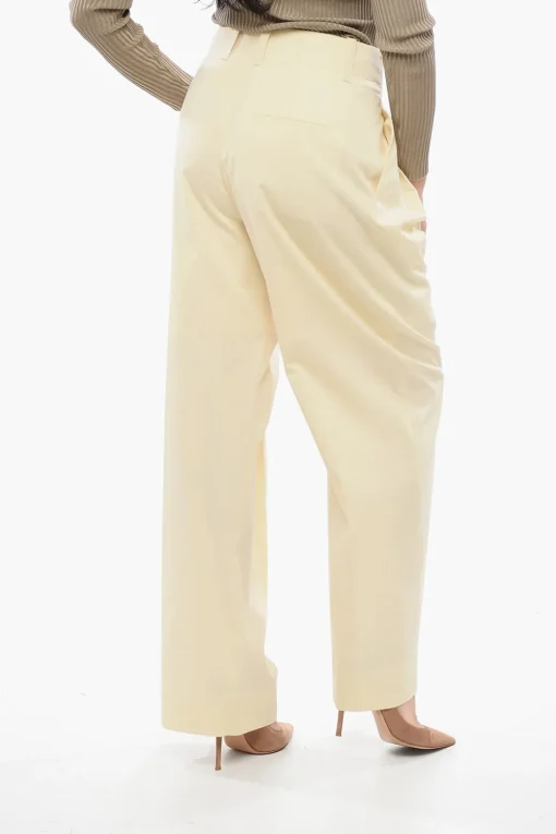 Pantaloni Palazzo in Misto Seta>Bottega Veneta Sale