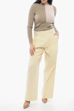 Pantaloni Palazzo in Misto Seta></noscript>Bottega Veneta Sale