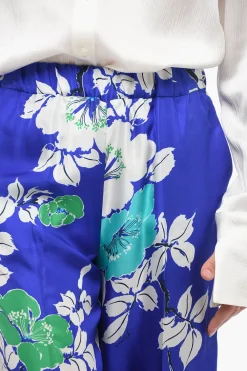 Pantaloni Palazzo in Seta con Stampa a Fiori></noscript>Parosh Outlet
