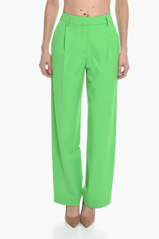 Pantaloni PAOLA Svasati a una Pince e Vita Alta>Samsoe Samsoe Clearance