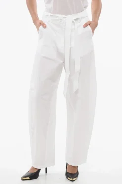 Pantaloni PIANISTA in Cotone e Lino a Vita Alta>Pinko Sale