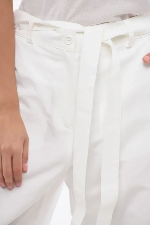 Pantaloni PIANISTA in Cotone e Lino a Vita Alta>Pinko Sale