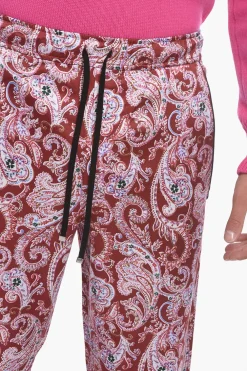 Best Pantaloni Pigiama in Satin di Viscosa con Stampa Paisley Uomo Pantaloni