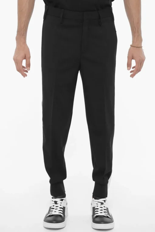 New Pantaloni Piping JACK Slim Fit Uomo Pantaloni