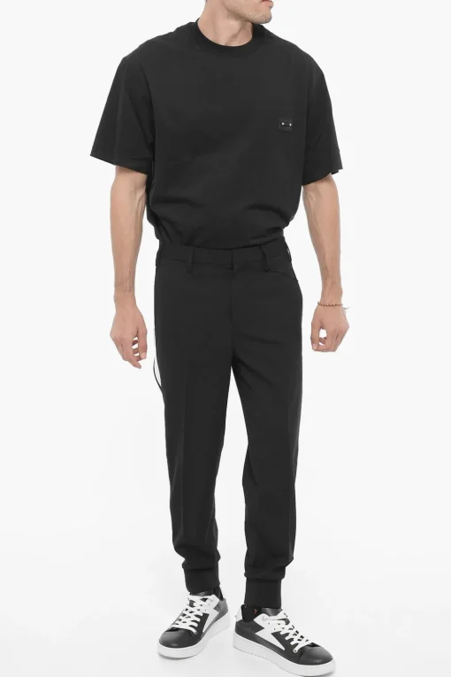 New Pantaloni Piping JACK Slim Fit Uomo Pantaloni