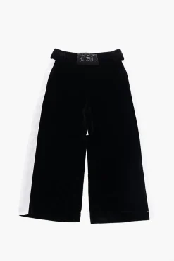 New Pantaloni PKARAL in velluto con banda laterale a contrasto Abbigliamento