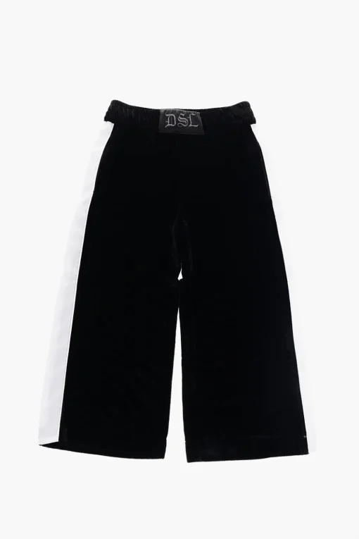 New Pantaloni PKARAL in velluto con banda laterale a contrasto Abbigliamento