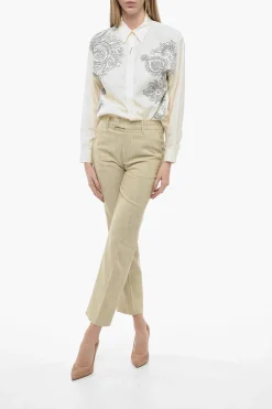 New Pantaloni PLAZA a Gamba Diritta Donna Pantaloni