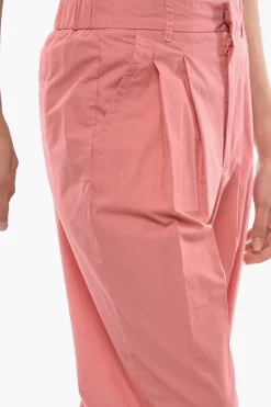 Sale Pantaloni PREPPY Doppia Pinces ad Orlo con Risvolto Donna Pantaloni