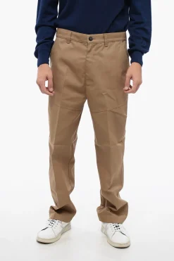Online Pantaloni Regular Fit con Passanti Uomo Pantaloni