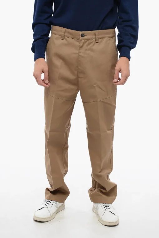 Online Pantaloni Regular Fit con Passanti Uomo Pantaloni