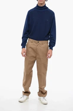 Online Pantaloni Regular Fit con Passanti Uomo Pantaloni
