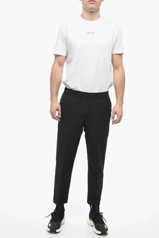 Pantaloni REM in Nylon con Elastico in Vita>Neil Barrett Outlet