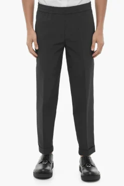 Fashion Pantaloni REM Slim Fit a Vita Bassa con Elastico in Vita Uomo Pantaloni