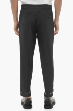 Fashion Pantaloni REM Slim Fit a Vita Bassa con Elastico in Vita Uomo Pantaloni