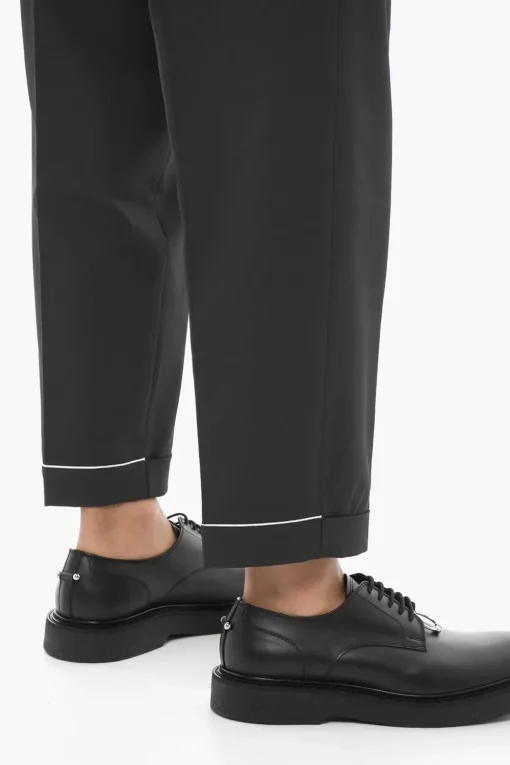 Fashion Pantaloni REM Slim Fit a Vita Bassa con Elastico in Vita Uomo Pantaloni
