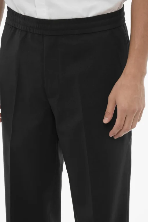 Clearance Pantaloni REM Slim Fit a Vita Bassa con Elastico in Vita Uomo Pantaloni
