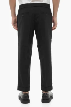 Pantaloni REM Slim Fit a Vita Bassa con Elastico in Vita>Neil Barrett Sale