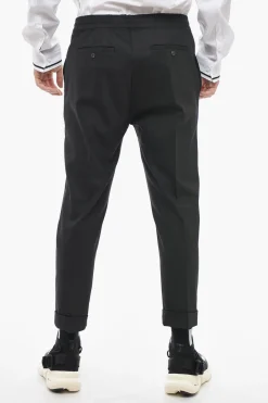 Online Pantaloni REM Slim Fit con Elastico in Vita Uomo Pantaloni