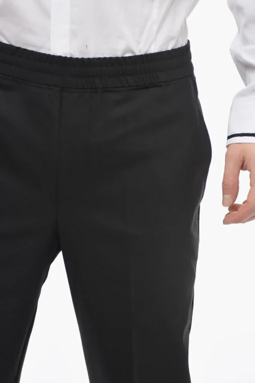 Online Pantaloni REM Slim Fit con Elastico in Vita Uomo Pantaloni