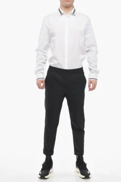 Online Pantaloni REM Slim Fit con Elastico in Vita Uomo Pantaloni