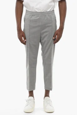 Pantaloni REM Slim Fit con Elastico in Vita e Zip alla Caviglia>Neil Barrett Fashion