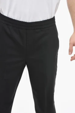 Pantaloni REM Slim Fit in Misto Lana con Elastico in Vita></noscript>Neil Barrett New