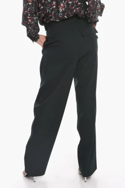 Best Pantaloni Sartoriali a una Pince in Gros-grain di Lana Donna Pantaloni