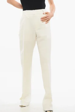 Online Pantaloni Sartoriali a Vita Alta con Pince Donna Pantaloni