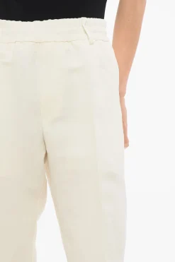 Online Pantaloni Sartoriali a Vita Alta con Pince Donna Pantaloni