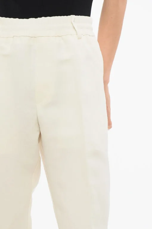 Online Pantaloni Sartoriali a Vita Alta con Pince Donna Pantaloni