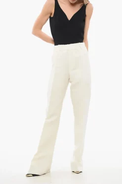 Online Pantaloni Sartoriali a Vita Alta con Pince Donna Pantaloni