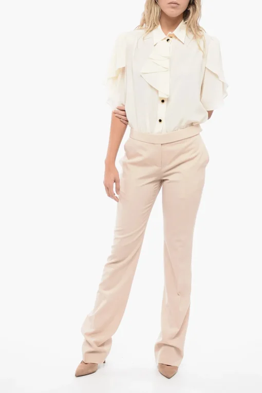 Pantaloni Sartoriali a Vita Bassa con Slim Fit>Stella McCartney Best