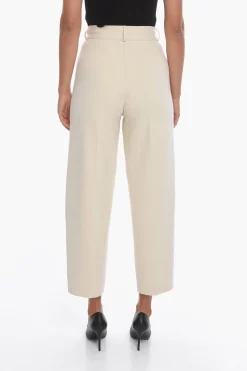 Online Pantaloni Sartoriali MADELEINE in Maglia di Viscosa Donna Pantaloni