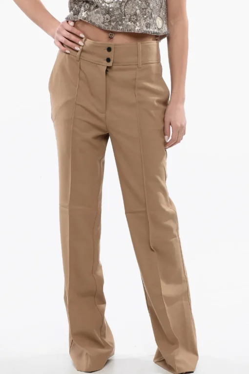 Discount Pantaloni SEVENH in Misto Lana a Vita Alta Donna Pantaloni
