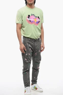 Pantaloni SEXY CHINO Effetto Vernice></noscript>Dsquared2 Clearance