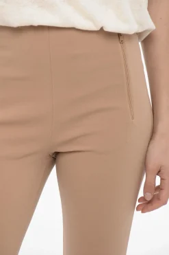 Outlet Pantaloni Skinny Fit con Spacco alla Caviglia Donna Pantaloni