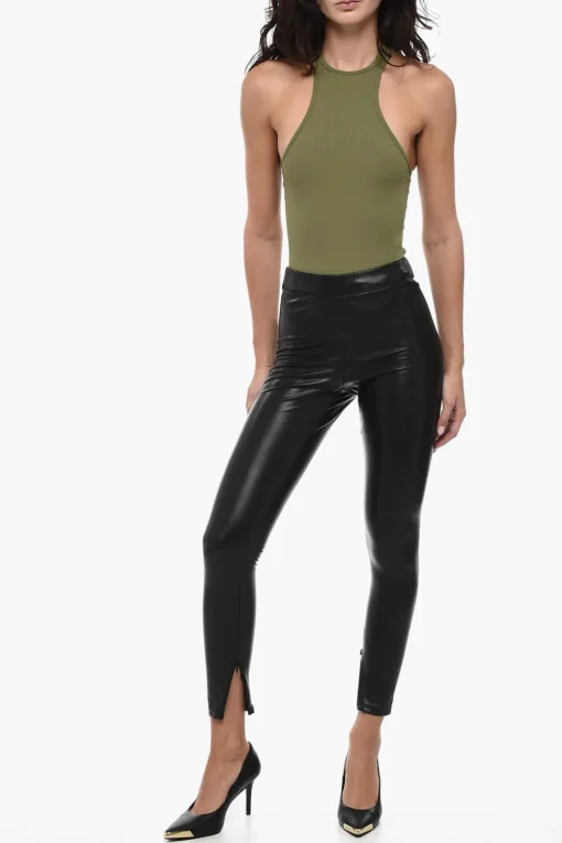 Sale Pantaloni Skinny in Ecopelle Donna Pantaloni