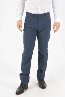Best Pantaloni Slack ACADEMY in Lana Vergine Stretch Uomo Pantaloni