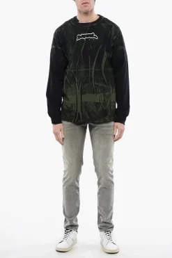 Discount Pantaloni Slim Fit 2019 D-STRUKT in Velour a Coste Vita Bassa Uomo Pantaloni