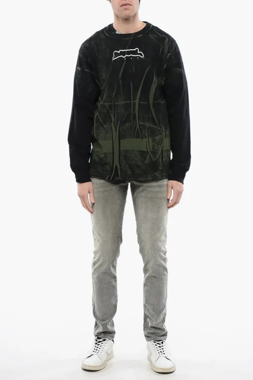 Discount Pantaloni Slim Fit 2019 D-STRUKT in Velour a Coste Vita Bassa Uomo Pantaloni