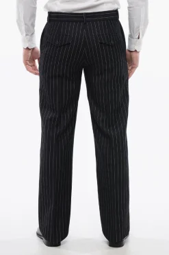 Pantaloni Slim Fit 23 in Misto Lana Gessata>Off-White Outlet