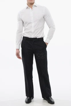 Pantaloni Slim Fit 23 in Misto Lana Gessata></noscript>Off-White Outlet