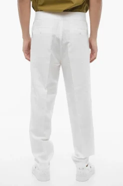 Pantaloni Slim Fit a Doppia Pince con Elastico in Vita>Neil Barrett New
