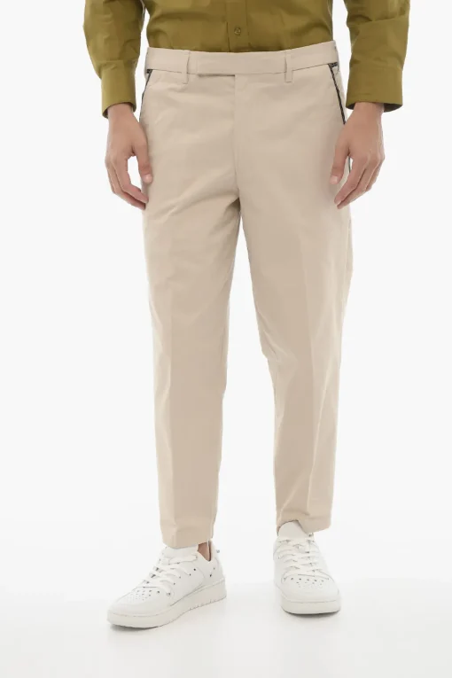 Pantaloni Slim Fit a Vita Regolare con Passanti>Neil Barrett Fashion