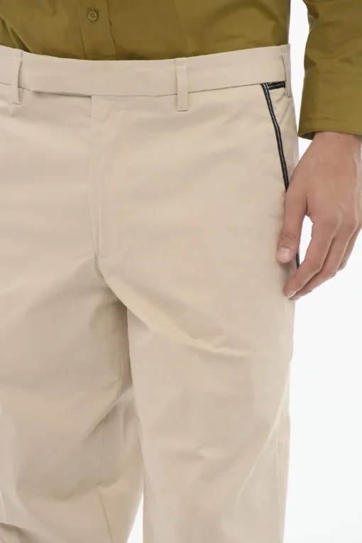 Pantaloni Slim Fit a Vita Regolare con Passanti>Neil Barrett Fashion