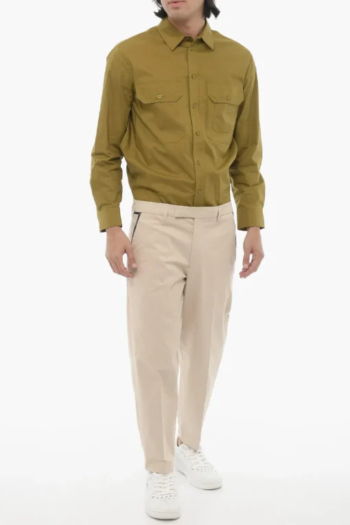 Pantaloni Slim Fit a Vita Regolare con Passanti>Neil Barrett Fashion